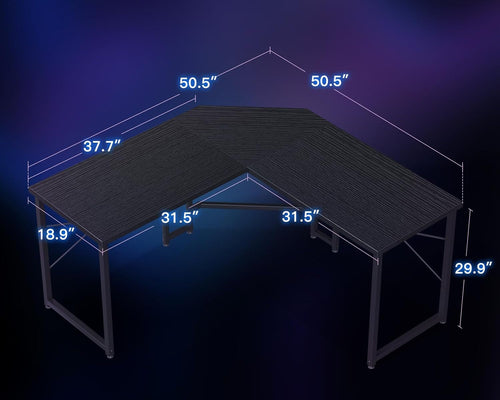 L Shaped Gaming Desk, Corner Desk Gaming Table for Home Office,