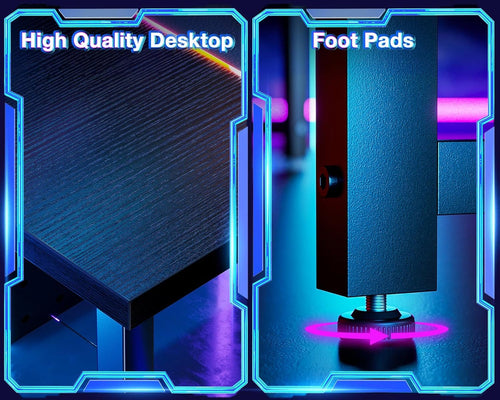 L Shaped Gaming Desk, Corner Desk Gaming Table for Home Office,