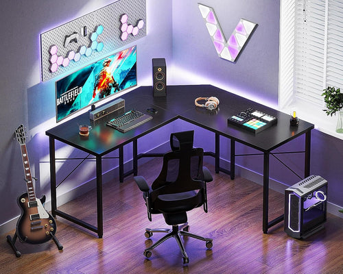 L Shaped Gaming Desk, Corner Desk Gaming Table for Home Office,